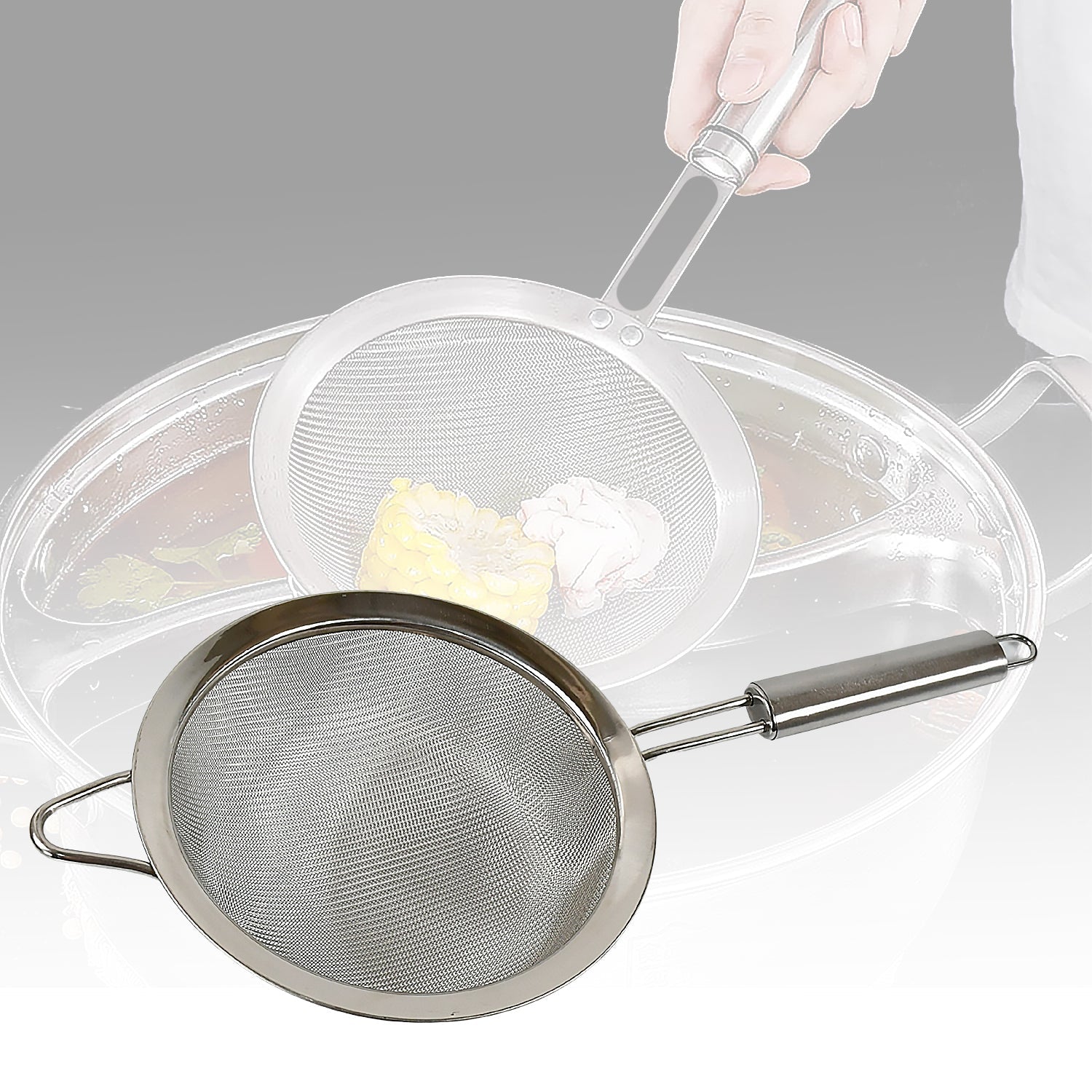 5601 Mesh Sieve Quality Stainless Steel Fine Mesh Strainer with Sturdy Handle and Hook, Ideal for Tea Coffee, Rice, Powder, Fruit Etc Kitchen Food Kitchen Utensil 5601 Mesh Sieve Quality Stainless Steel Fine Mesh Strainer with Sturdy Handle and Hook, Ideal for Tea Coffee, Rice, Powder, Fruit Etc Kitchen Food Kitchen Utensil